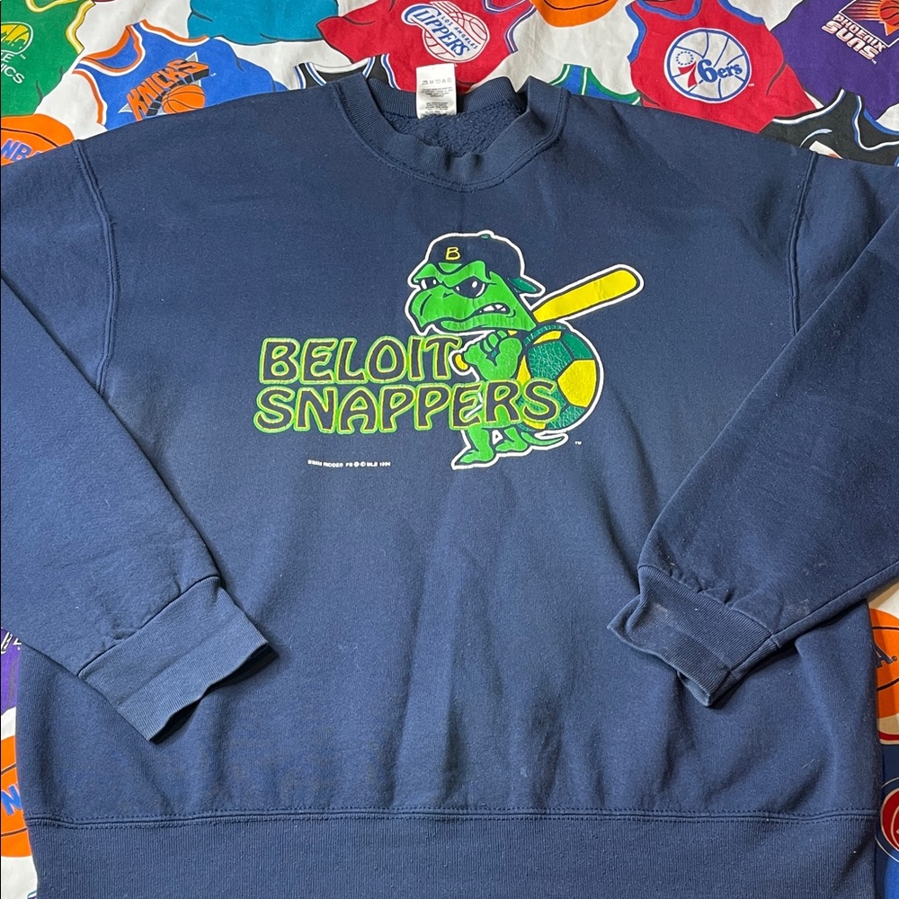 Vintage 1994 MLB Minor League Beloit Snappers Sweatshirt